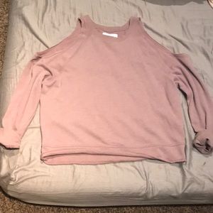 Victoria secret cold shoulder crew neck
